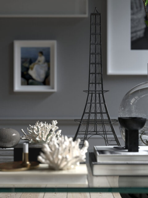 Living area objects 3DS MAX, Corona render.