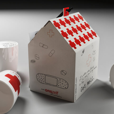 3d visualization of a mug. Freebies corona render.